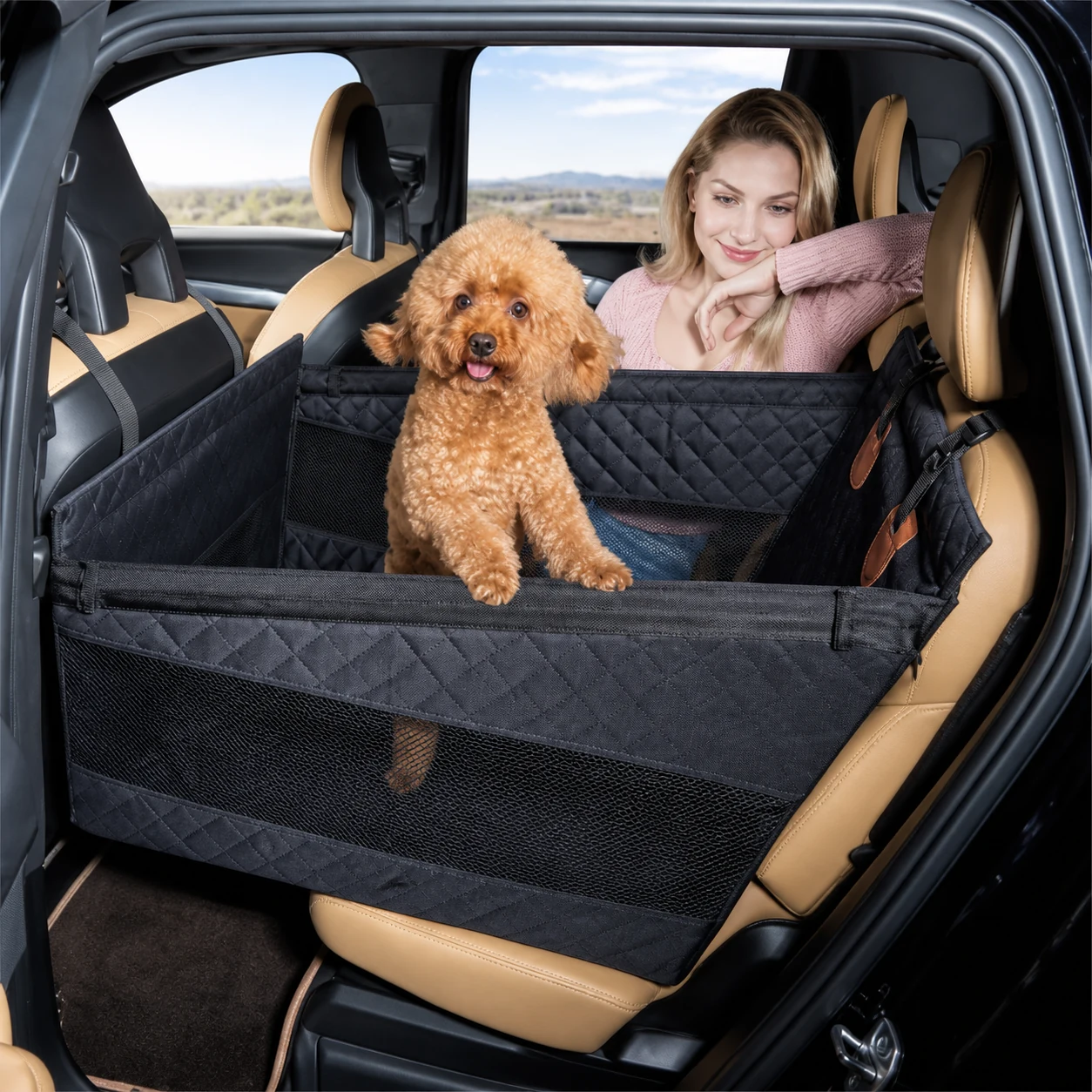 Hard-Bottom Pet Seat Extender — P27-91 detail 1